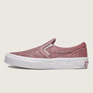 Vans Kids Size 1.5 Classic Slip-On Glitter Shoe